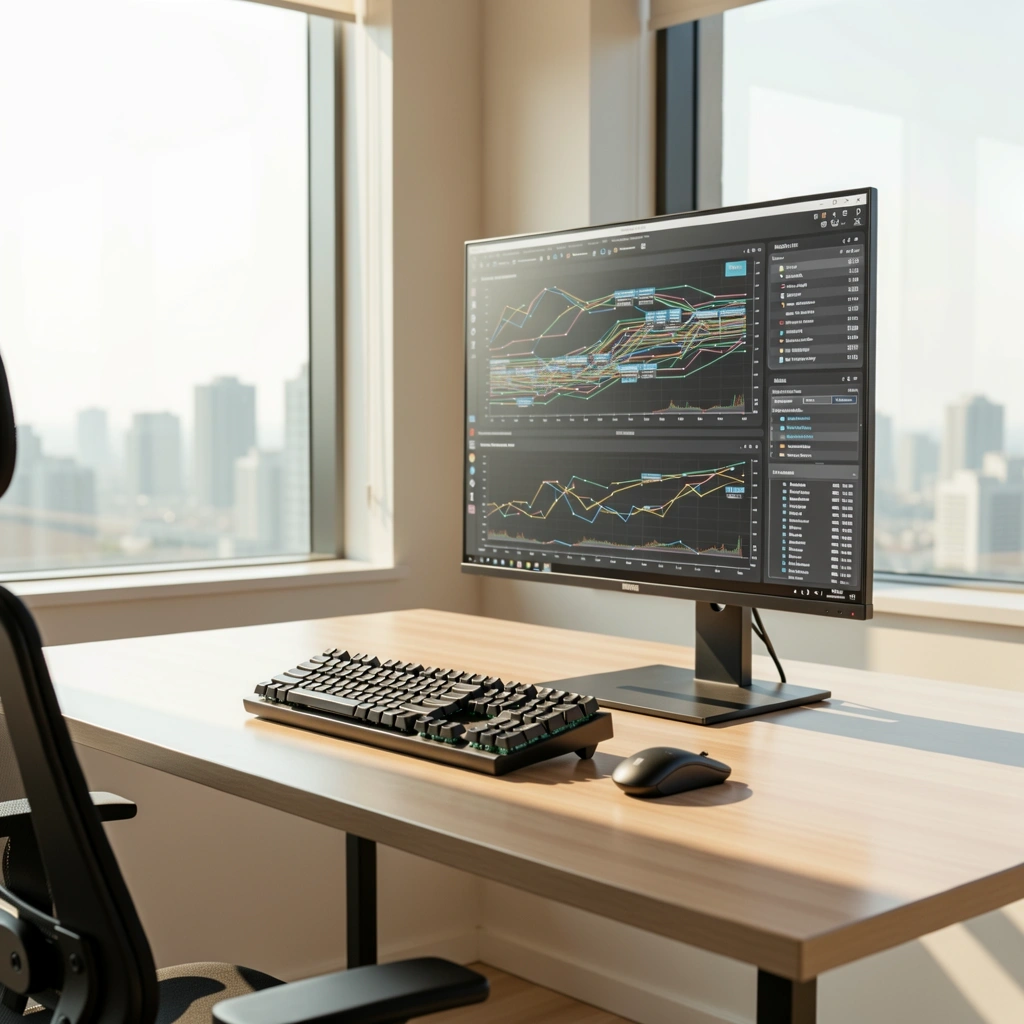 Professional IT workspace in Seoul